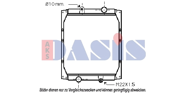 Radiateur, refroidissement du moteur AKS DASIS 390230N