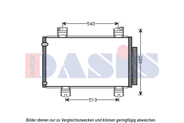 Condenseur, climatisation AKS DASIS 102033N