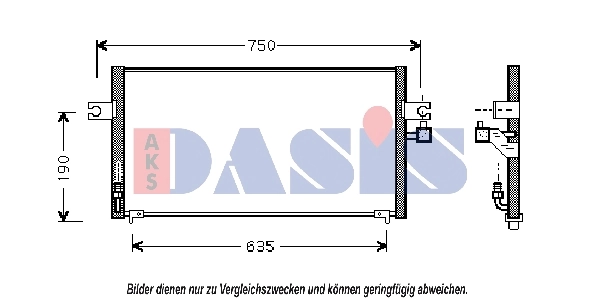 Condenseur, climatisation AKS DASIS 072002N