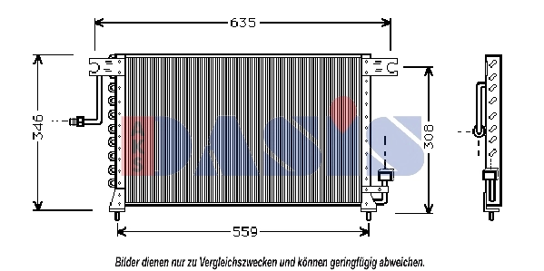 Condenseur, climatisation AKS DASIS 562570N