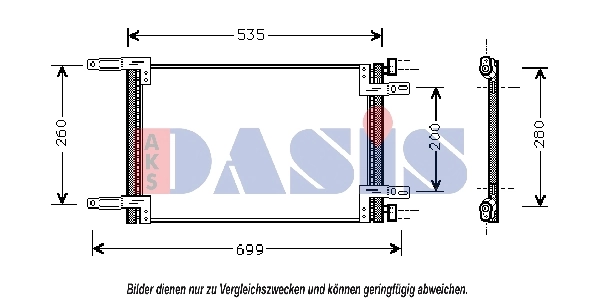 Condenseur, climatisation AKS DASIS 082024N