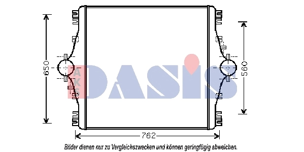 Intercooler, échangeur AKS DASIS 407004N