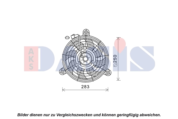 Ventilateur, refroidissement du moteur AKS DASIS 518089N