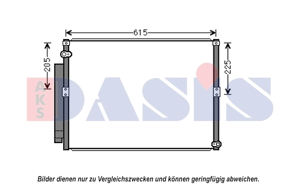 Condenseur, climatisation AKS DASIS 212087N