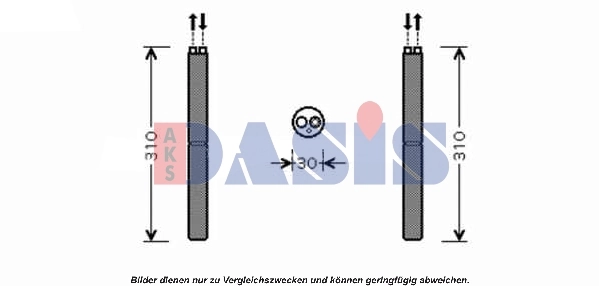 Filtre déshydratant, climatisation AKS DASIS 800402N