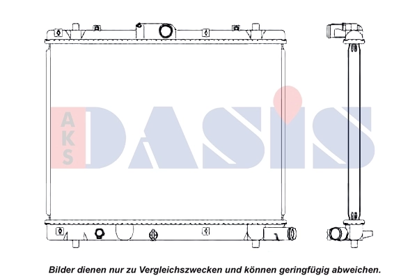 Radiateur, refroidissement du moteur AKS DASIS 320059N