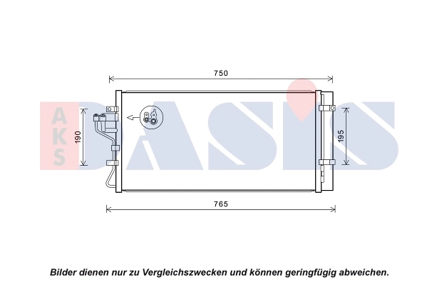Condenseur, climatisation AKS DASIS 562047N