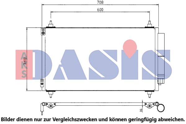 Condenseur, climatisation AKS DASIS 062018N