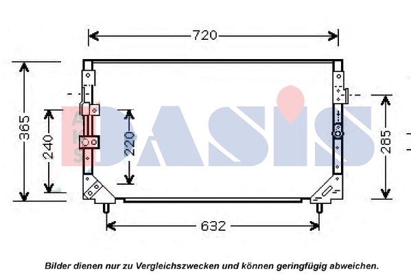 Condenseur, climatisation AKS DASIS 212016N