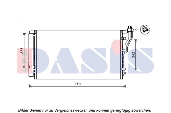 Condenseur, climatisation AKS DASIS 562028N