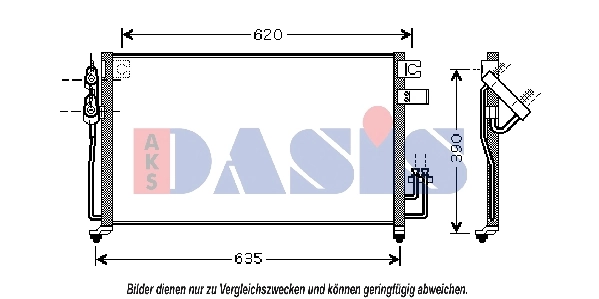 Condenseur, climatisation AKS DASIS 522047N