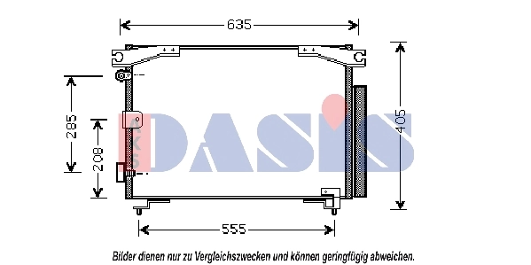 Condenseur, climatisation AKS DASIS 212920N