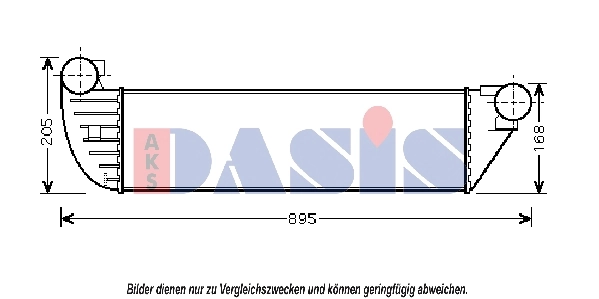 Intercooler, échangeur AKS DASIS 187016N