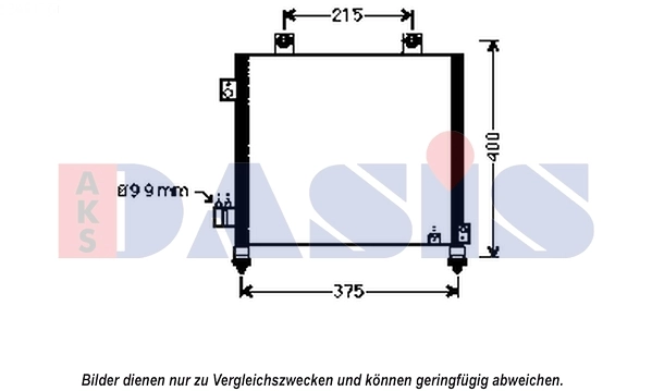 Condenseur, climatisation AKS DASIS 322027N