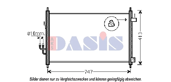 Condenseur, climatisation AKS DASIS 102028N