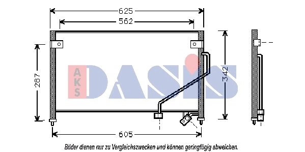Condenseur, climatisation AKS DASIS 112320N