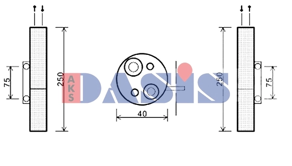 Filtre déshydratant, climatisation AKS DASIS 800673N