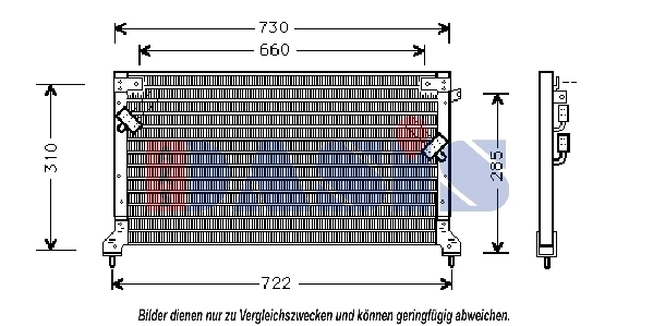 Condenseur, climatisation AKS DASIS 352001N