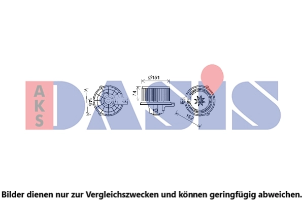 Pulseur d'air habitacle AKS DASIS 568117N