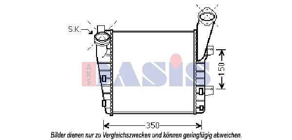 Intercooler, échangeur AKS DASIS 177003N