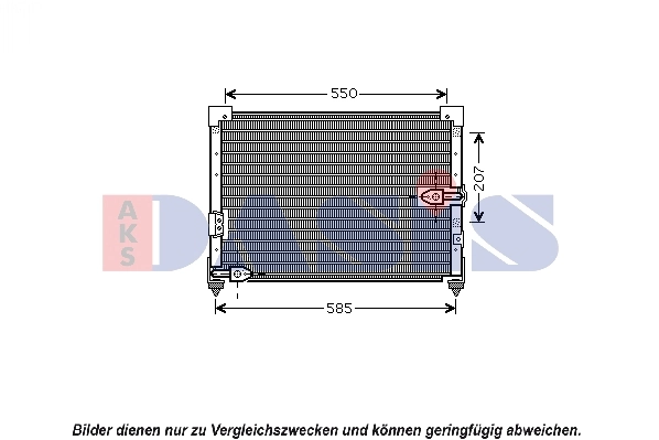 Condenseur, climatisation AKS DASIS 102017N