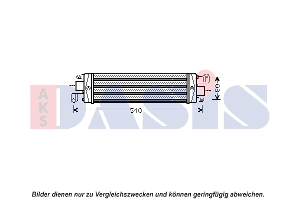 Intercooler, échangeur AKS DASIS 087027N