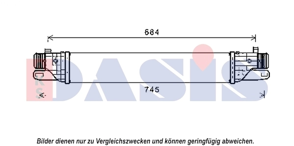 Intercooler, échangeur AKS DASIS 027002N