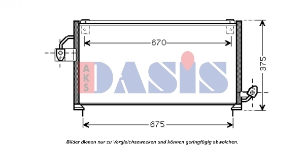 Condenseur, climatisation AKS DASIS 352006N