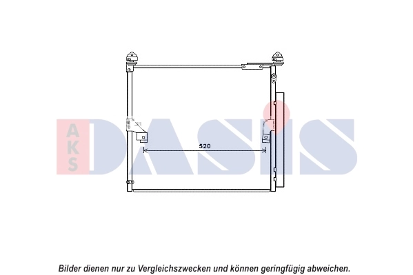 Condenseur, climatisation AKS DASIS 212093N