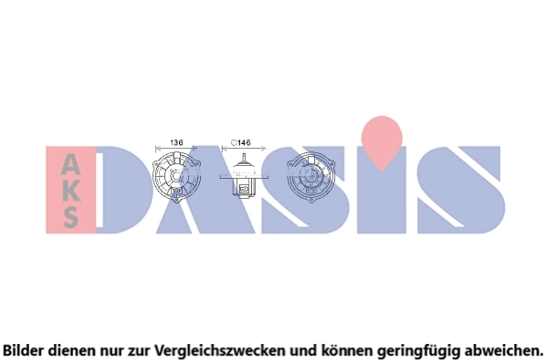 Pulseur d'air habitacle AKS DASIS 568092N
