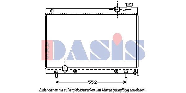 Radiateur, refroidissement du moteur AKS DASIS 111320N