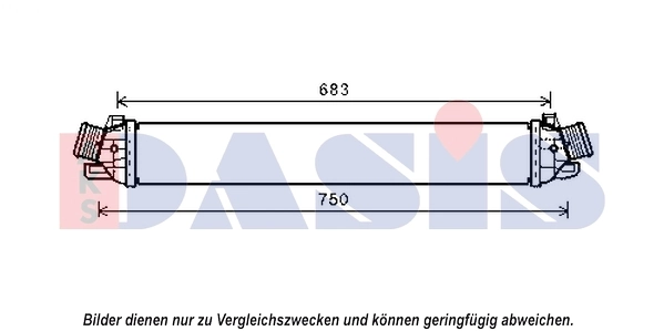 Intercooler, échangeur AKS DASIS 027004N