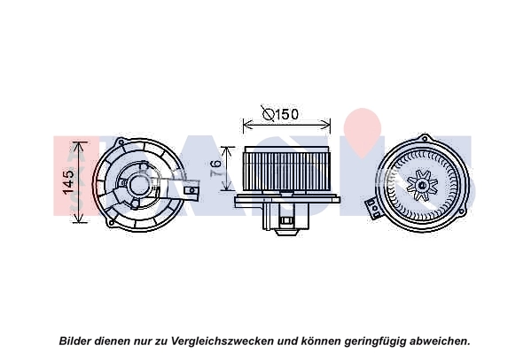 Pulseur d'air habitacle AKS DASIS 518087N