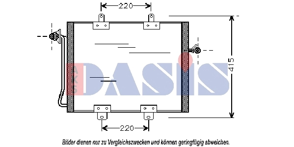 Condenseur, climatisation AKS DASIS 182210N