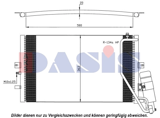 Condenseur, climatisation AKS DASIS 192003N