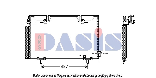 Condenseur, climatisation AKS DASIS 212036N