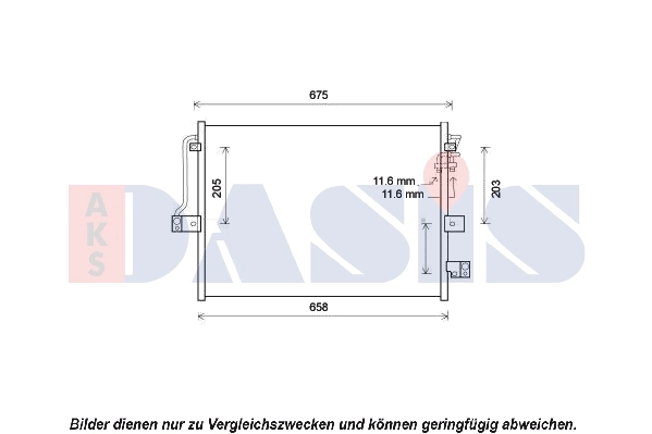 Condenseur, climatisation AKS DASIS 512062N