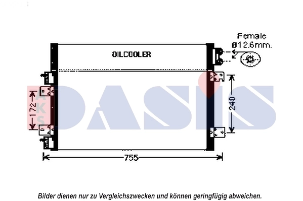Condenseur, climatisation AKS DASIS 522074N