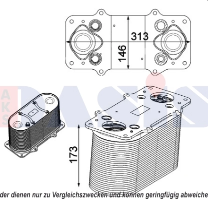 Intercooler, échangeur AKS DASIS 267027N
