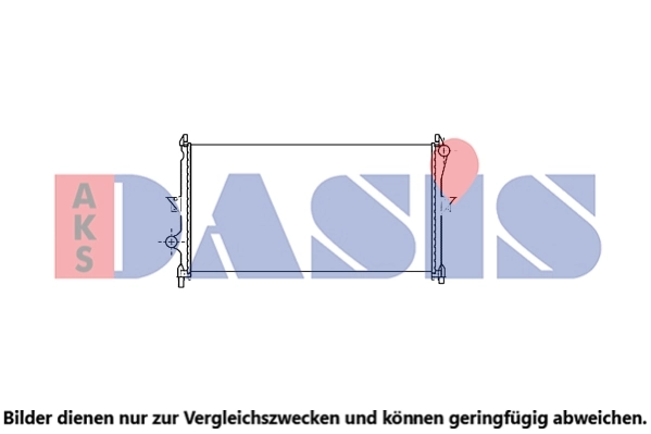 Radiateur, refroidissement du moteur AKS DASIS 060088N