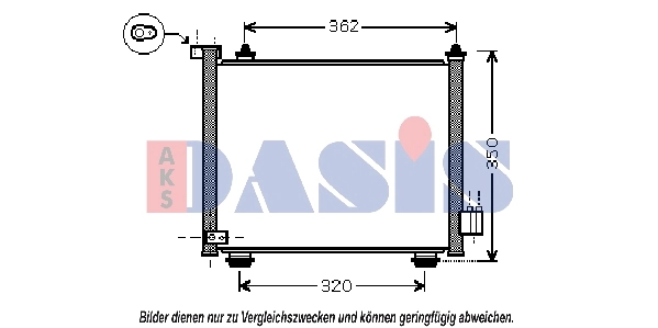 Condenseur, climatisation AKS DASIS 152033N