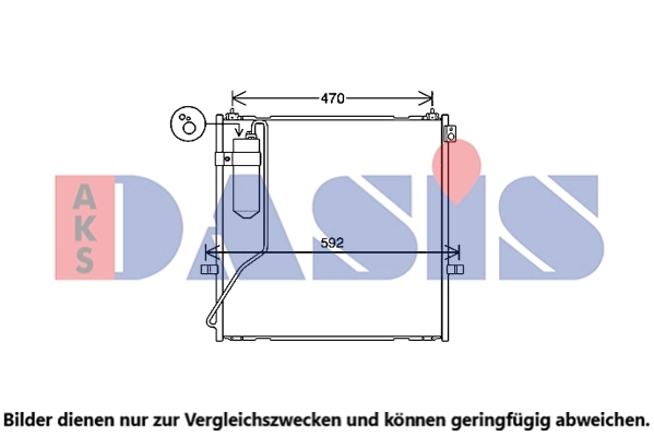 Condenseur, climatisation AKS DASIS 142042N
