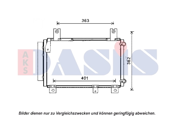 Condenseur, climatisation AKS DASIS 362007N