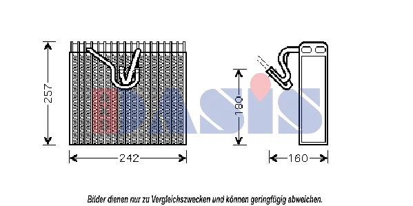 Évaporateur climatisation AKS DASIS 820225N