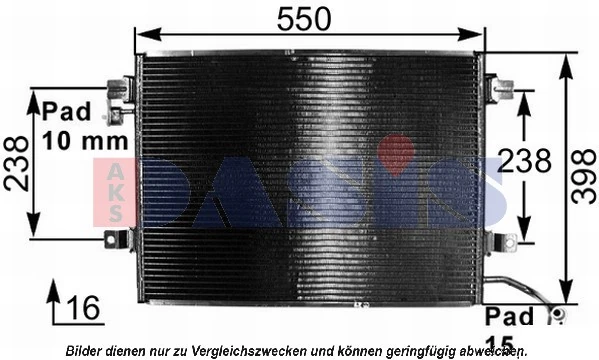 Condenseur, climatisation AKS DASIS 372012N