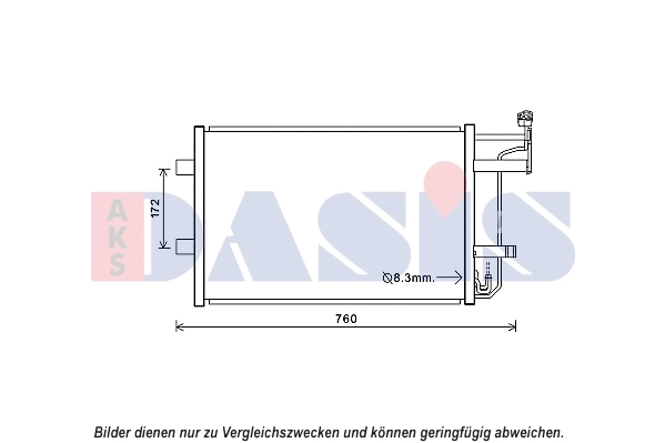 Condenseur, climatisation AKS DASIS 112042N