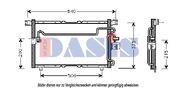 Condenseur, climatisation AKS DASIS 232001N