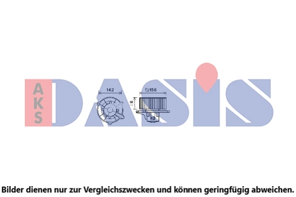 Pulseur d'air habitacle AKS DASIS 568118N