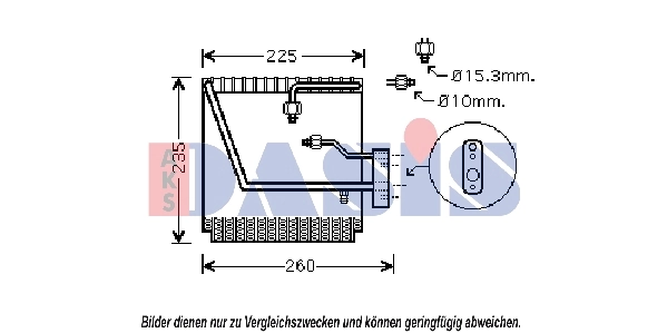 Évaporateur climatisation AKS DASIS 820312N
