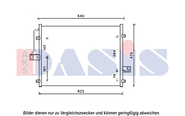Condenseur, climatisation AKS DASIS 512073N